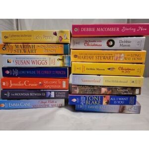 Paperback Books Lot of 15 American Romance, Western,‎ Intrigue, Summer  & Asst.